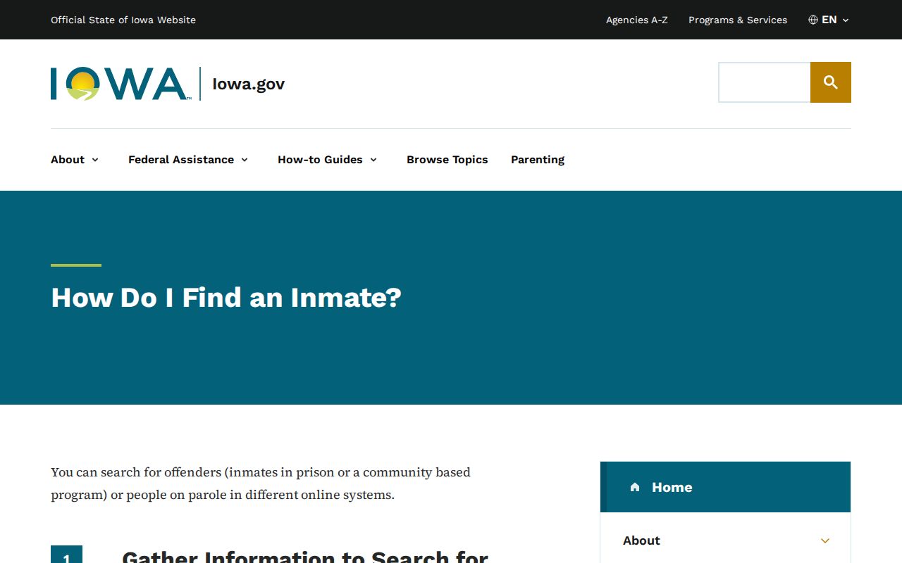 Greene County arrest history and Iowa inmate search routing