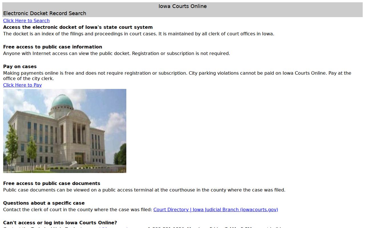 Greene County criminal court case search in Iowa Courts Online