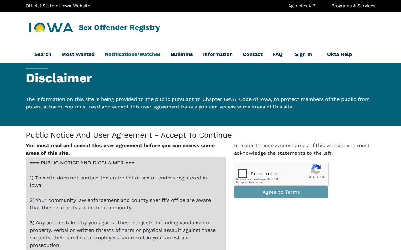Greene County sex offender registry basic search form